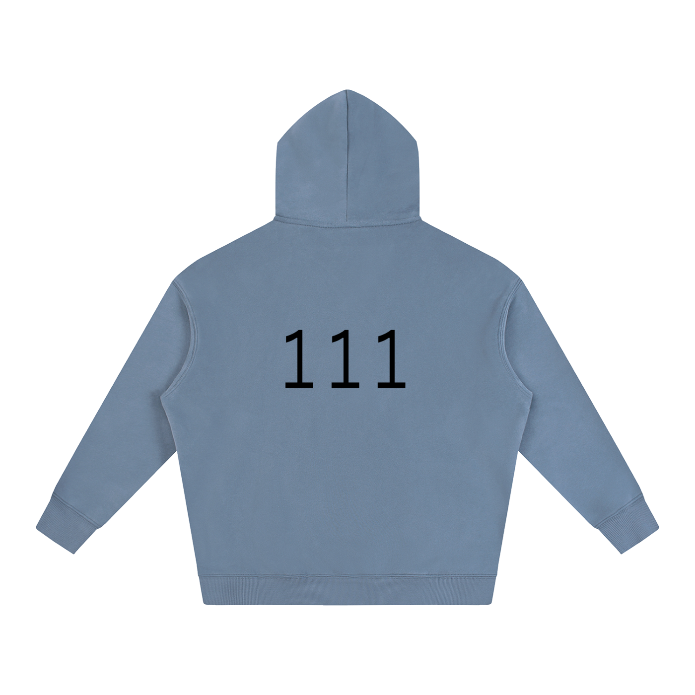 111(back) Oversize Fleeced Hoodie