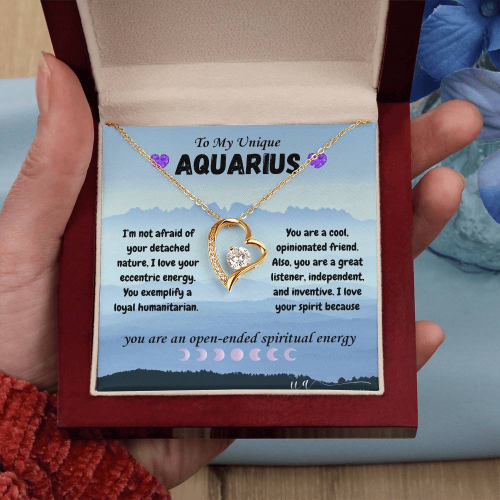 Aquarius Forever Love Necklace - UnlimitedArtistry