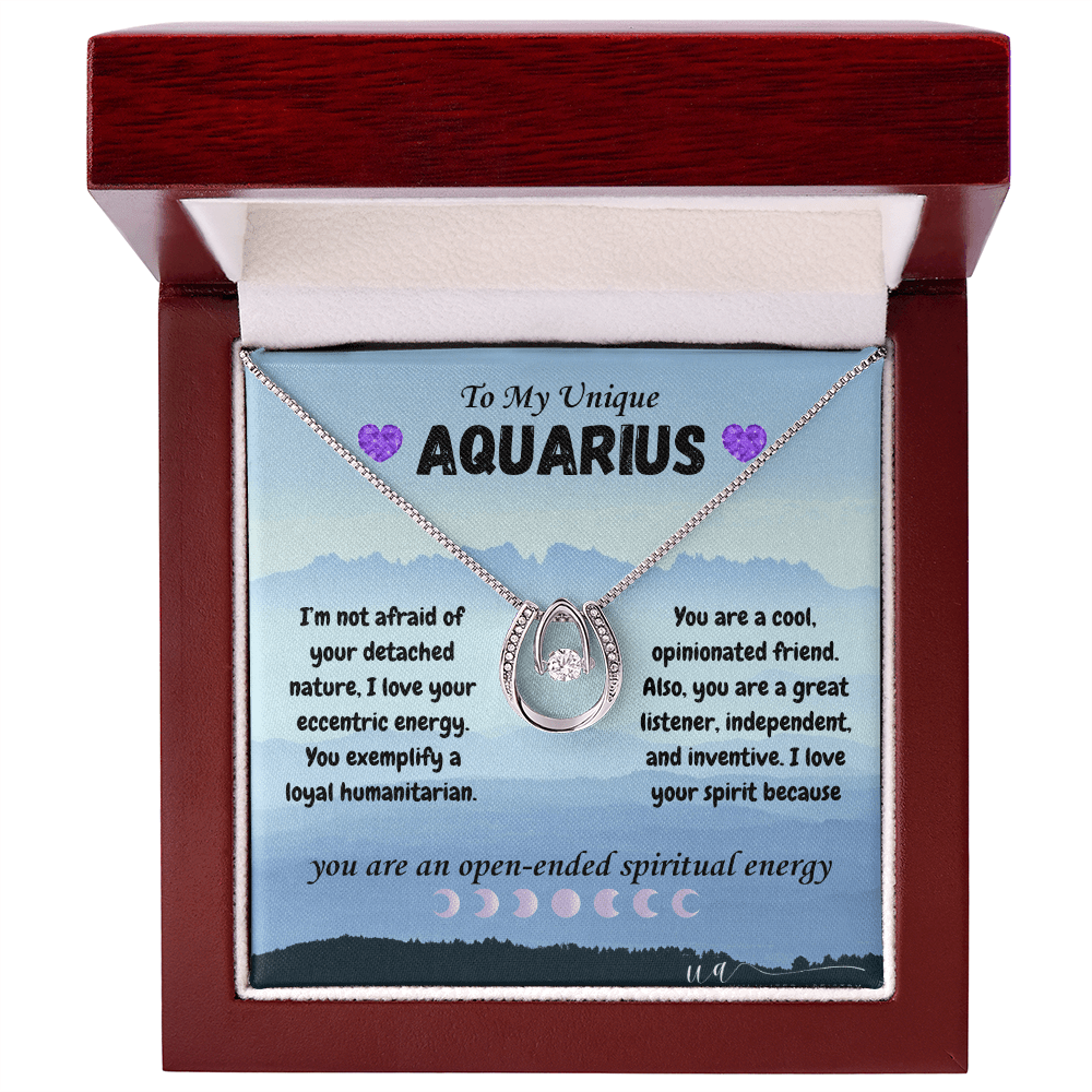 Aquarius Lucky In Love Necklace - UnlimitedArtistry