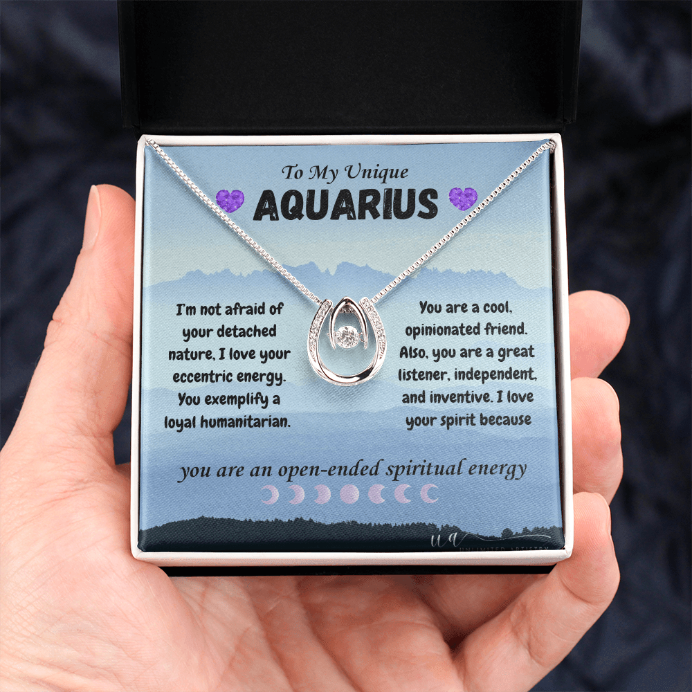 Aquarius Lucky In Love Necklace - UnlimitedArtistry