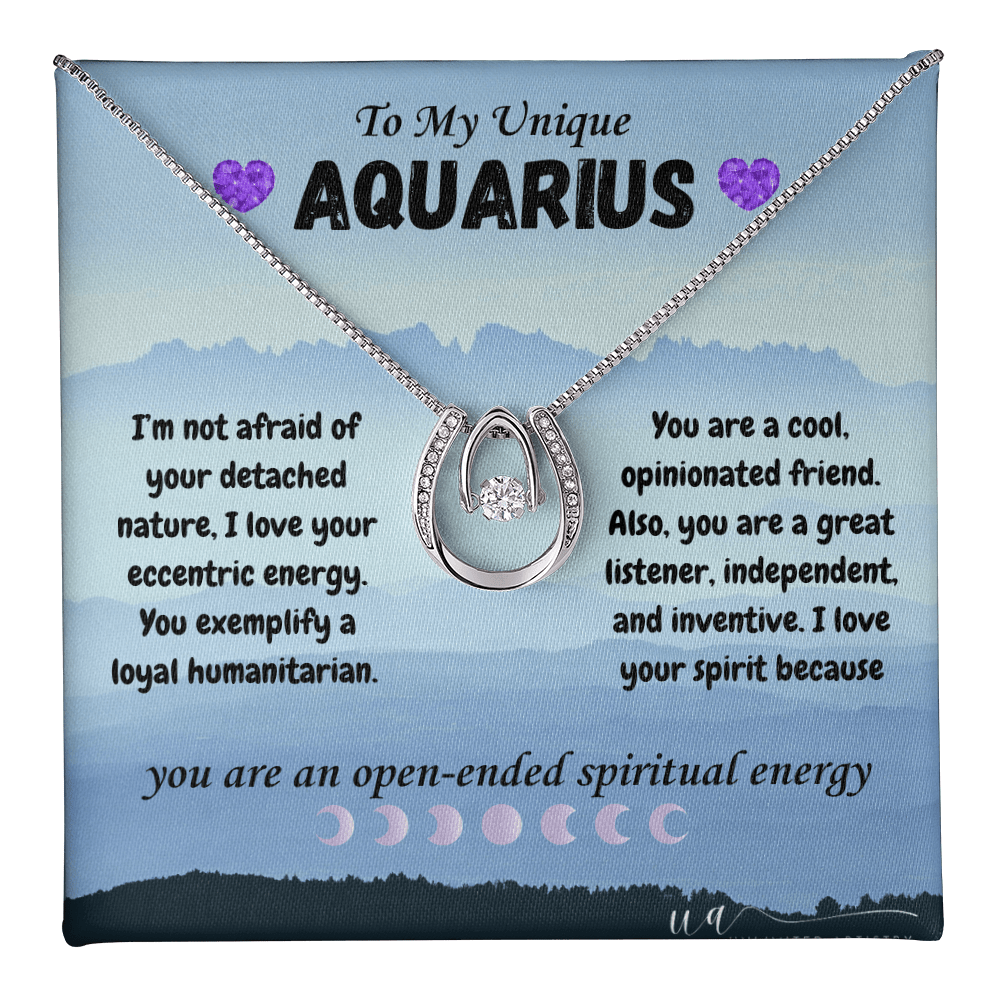 Aquarius Lucky In Love Necklace - UnlimitedArtistry