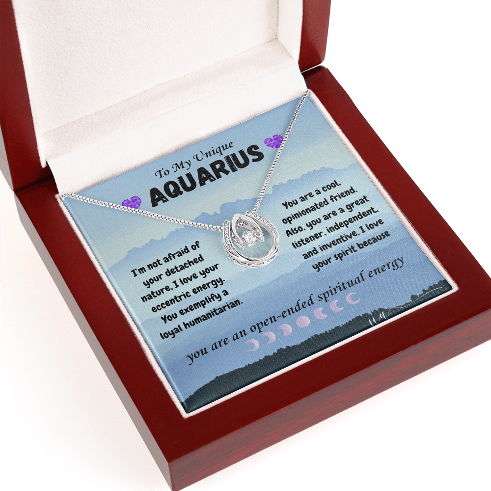 Aquarius Lucky In Love Necklace - UnlimitedArtistry