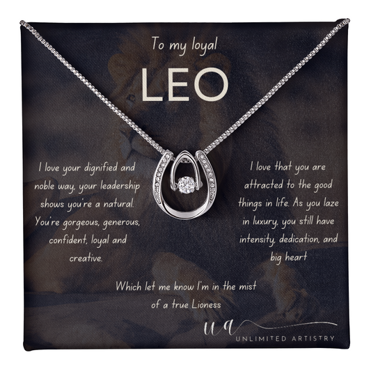 Leo Lucky  in Love Necklace