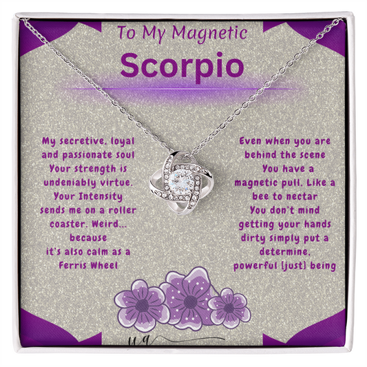 Scorpio Love Knot Necklace