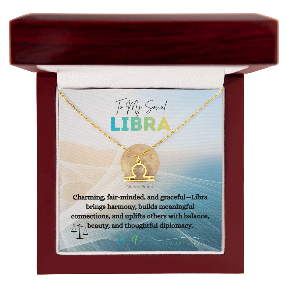 Libra Zodiac Pendant 2