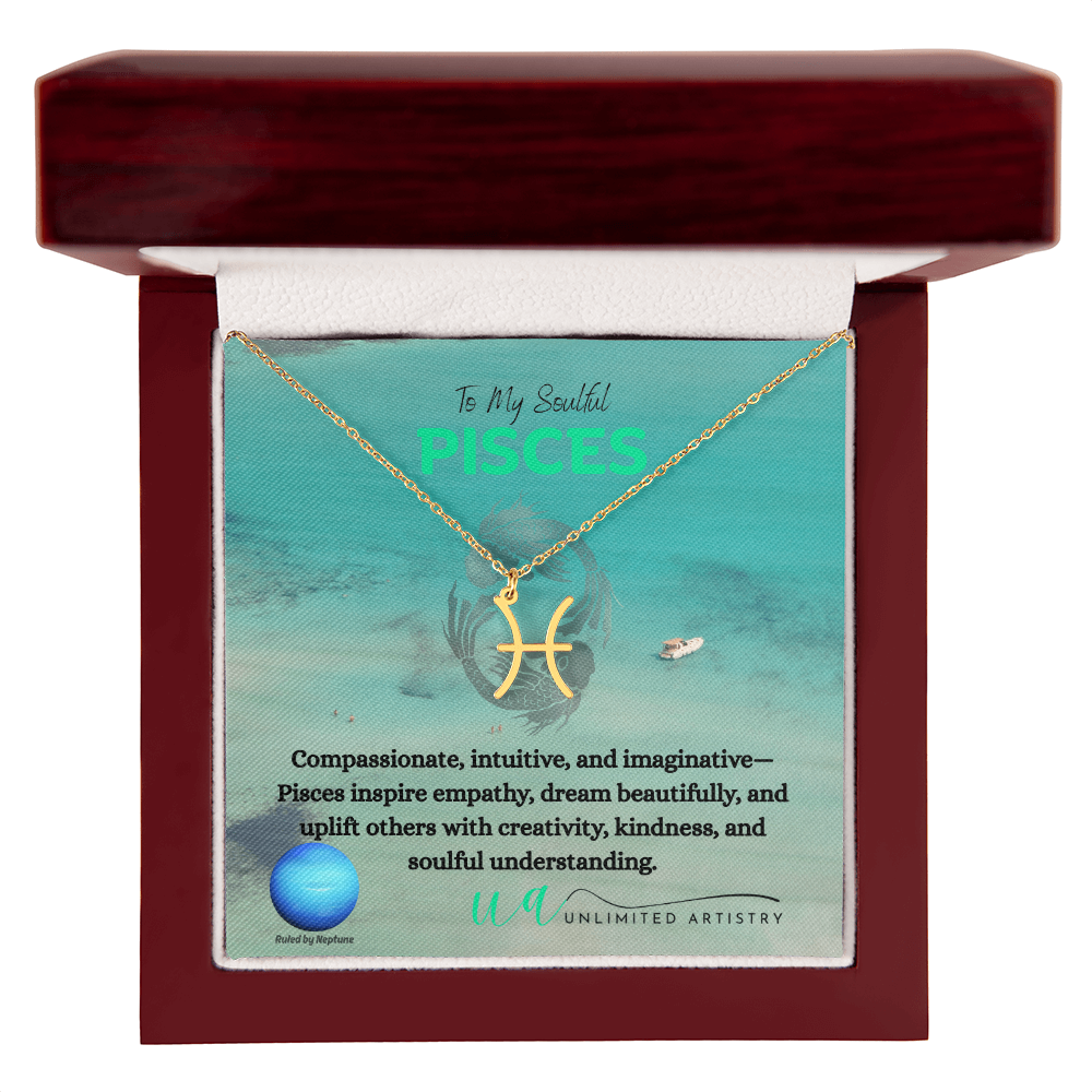Pisces Zodiac Pendant 2