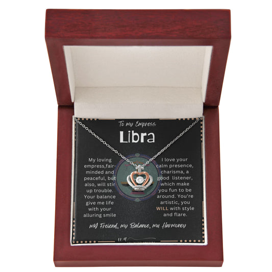 Libra Crown Pendant Necklace - UnlimitedArtistry