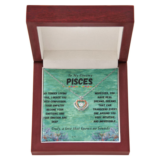 Pisces Crown Pendant Necklace - UnlimitedArtistry