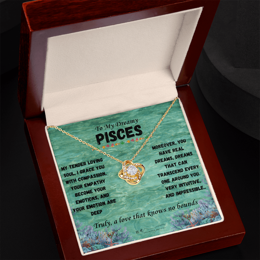 Pisces Love Knot Necklace - UnlimitedArtistry