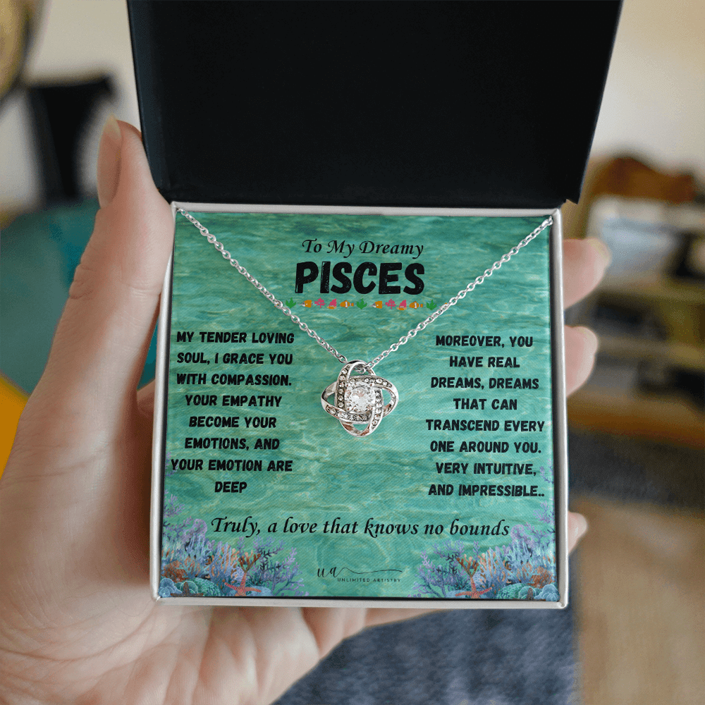 Pisces Love Knot Necklace - UnlimitedArtistry