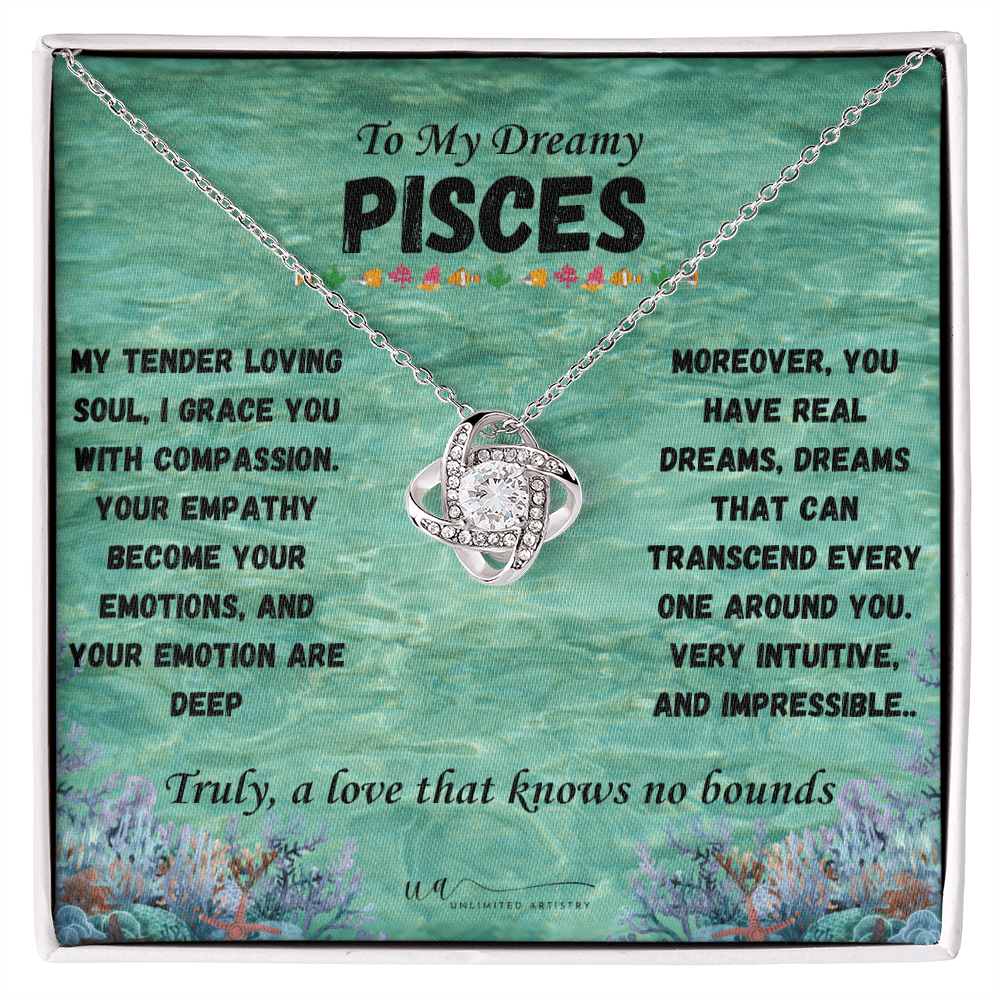 Pisces Love Knot Necklace - UnlimitedArtistry