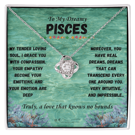 Pisces Love Knot Necklace - UnlimitedArtistry