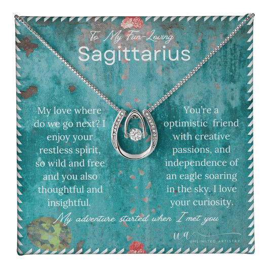 Sagittarius Lucky In Love Necklace - UnlimitedArtistry