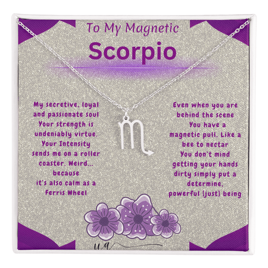Scorpio Zodiac Pendant Necklace - UnlimitedArtistry