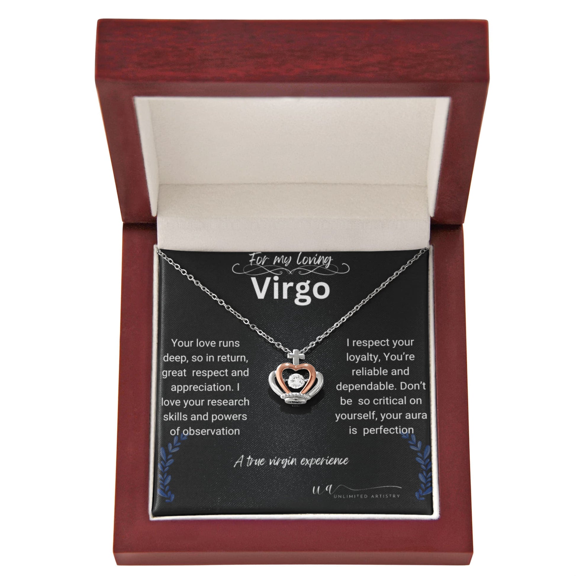 Virgo Crown Pendant Necklace - UnlimitedArtistry