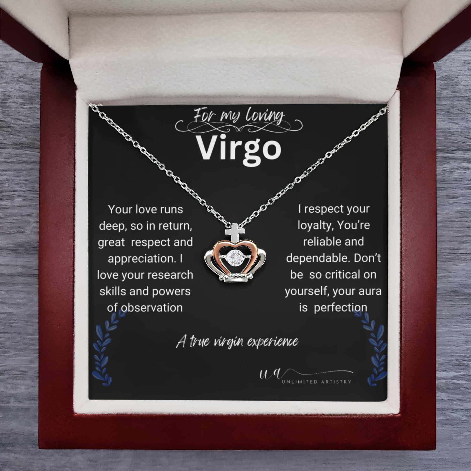 Virgo Crown Pendant Necklace - UnlimitedArtistry