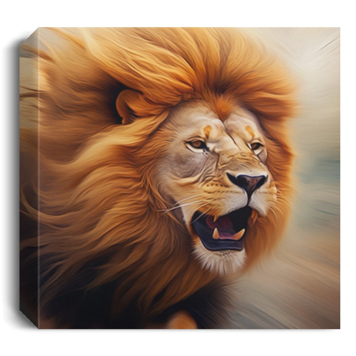 Abstract Lion Canvas 1.5in Frame - UnlimitedArtistry