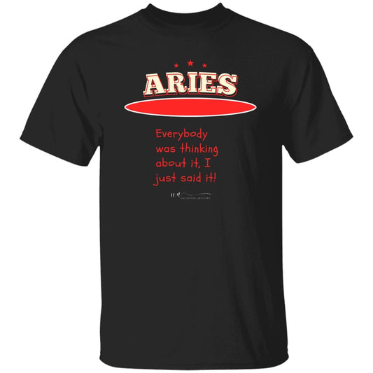 Black and Red Aries T-Shirt - UnlimitedArtistry