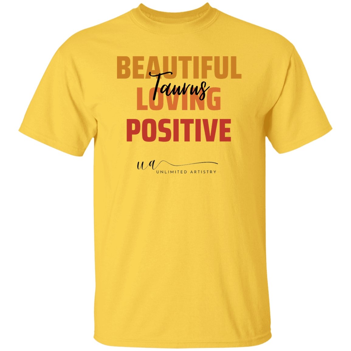 Colorful Vintage Taurus Quote T-shirt - UnlimitedArtistry