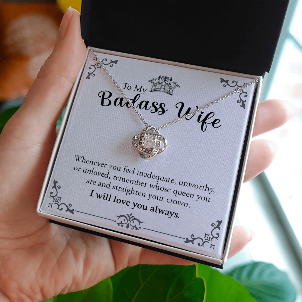 My Badass Wife | Most loving person - Love Knot Necklace - UnlimitedArtistry