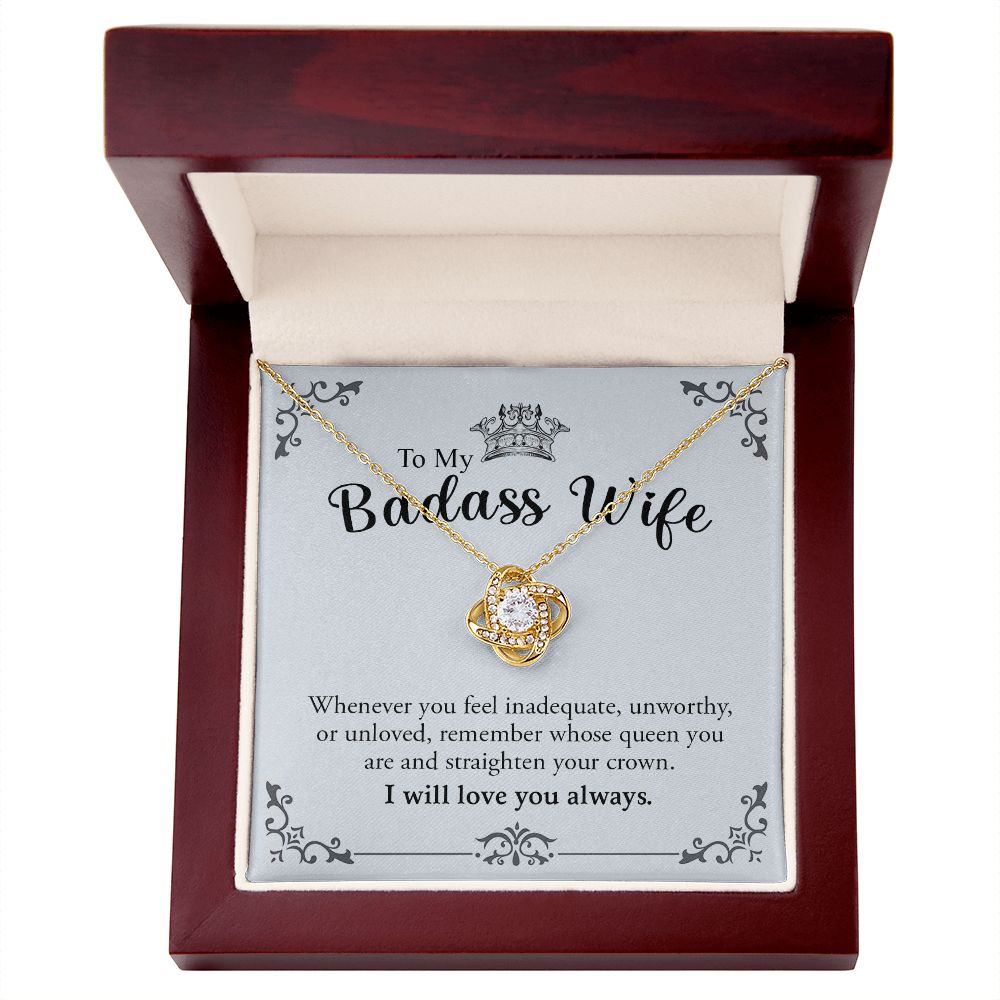 My Badass Wife | Most loving person - Love Knot Necklace - UnlimitedArtistry