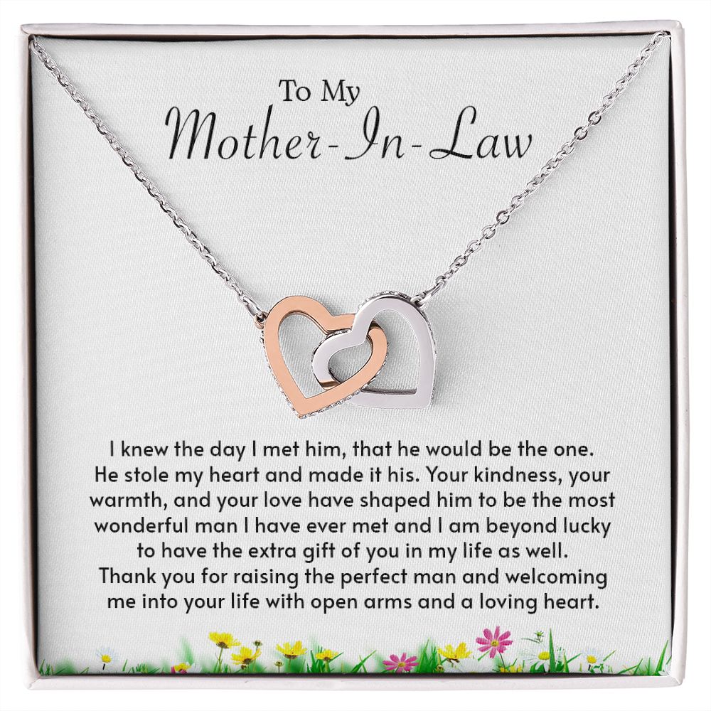 My Mother-In-Law | Grateful to have you - Interlocking Hearts necklace - UnlimitedArtistry