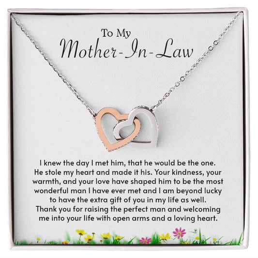 My Mother-In-Law | Grateful to have you - Interlocking Hearts necklace - UnlimitedArtistry