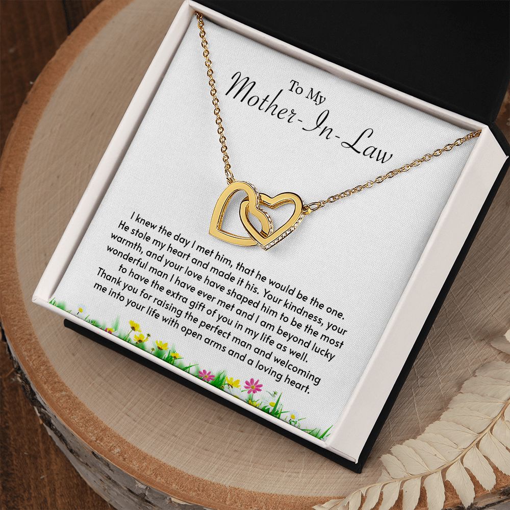 My Mother-In-Law | Grateful to have you - Interlocking Hearts necklace - UnlimitedArtistry