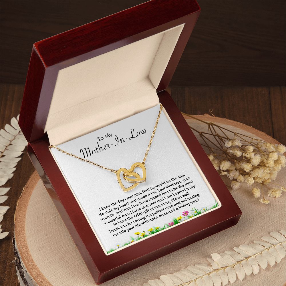 My Mother-In-Law | Grateful to have you - Interlocking Hearts necklace - UnlimitedArtistry