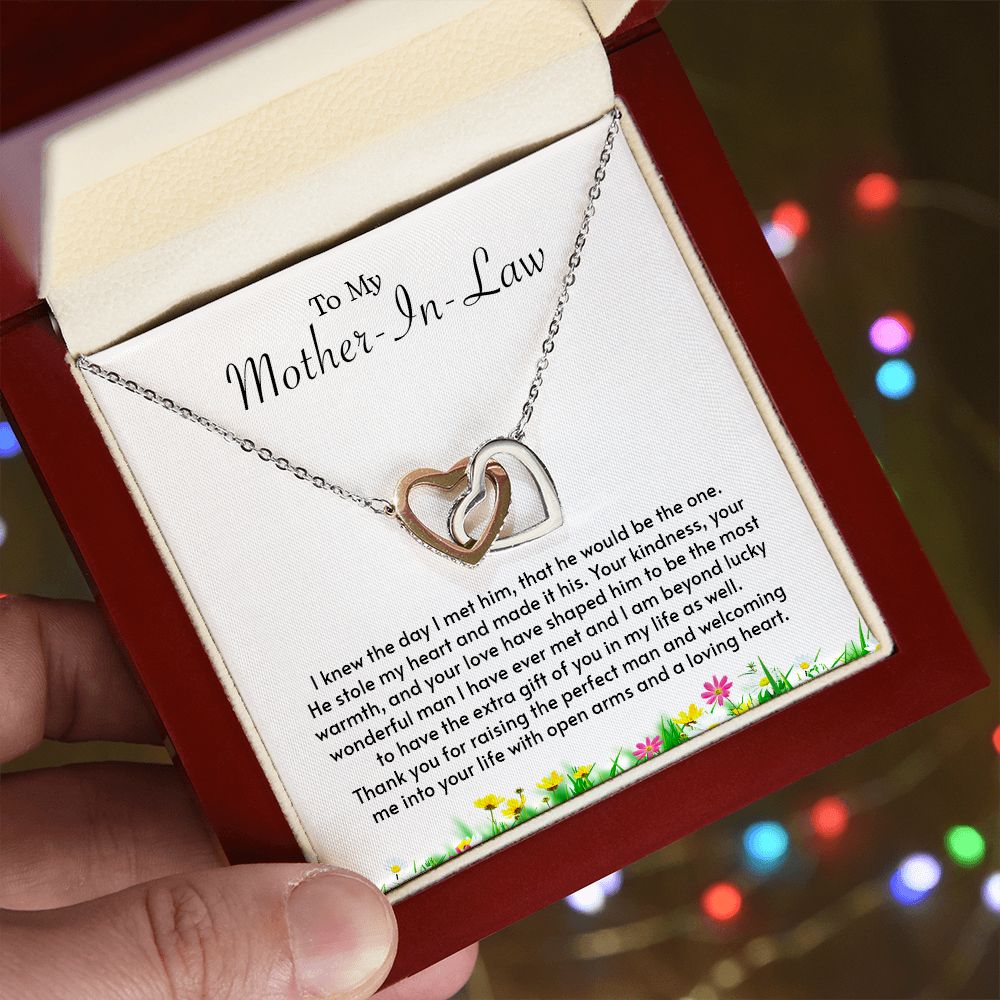 My Mother-In-Law | Grateful to have you - Interlocking Hearts necklace - UnlimitedArtistry