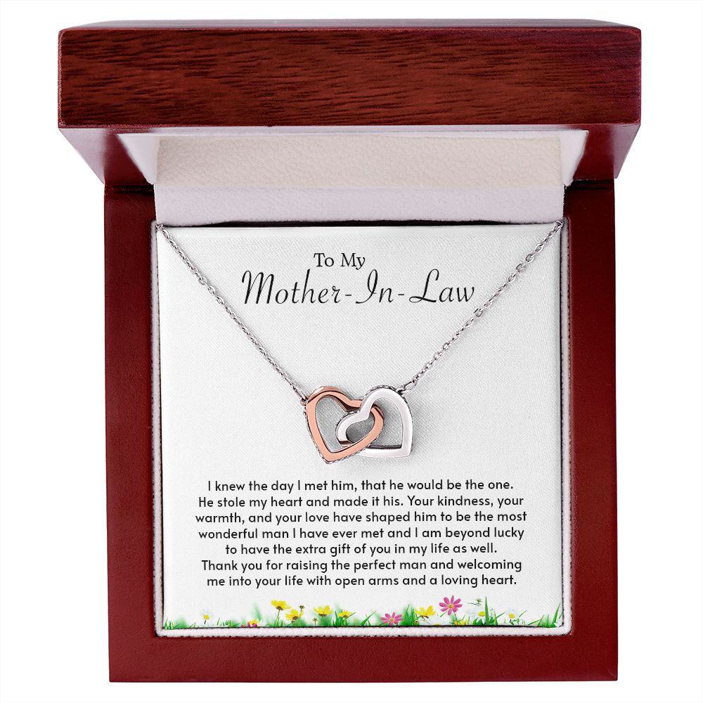My Mother-In-Law | Grateful to have you - Interlocking Hearts necklace - UnlimitedArtistry