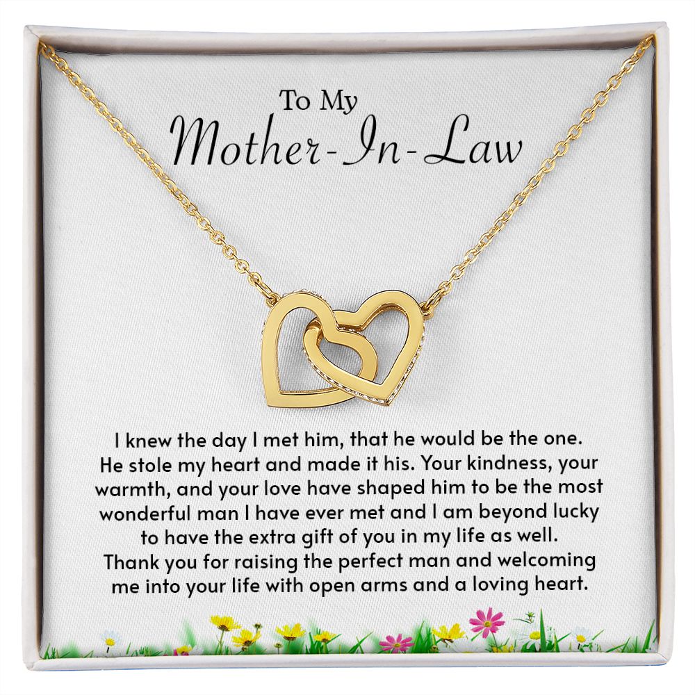 My Mother-In-Law | Grateful to have you - Interlocking Hearts necklace - UnlimitedArtistry