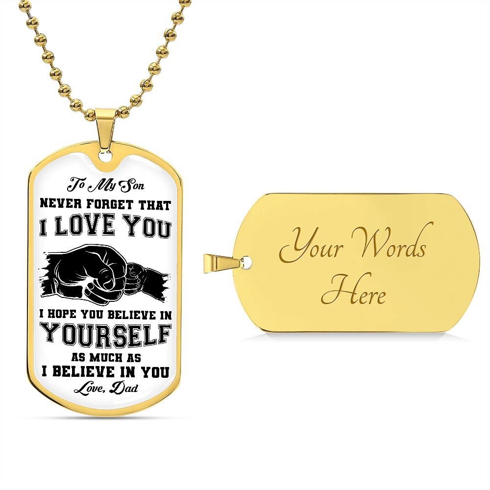 My Son | I believe in you - Love Knot Necklace - UnlimitedArtistry