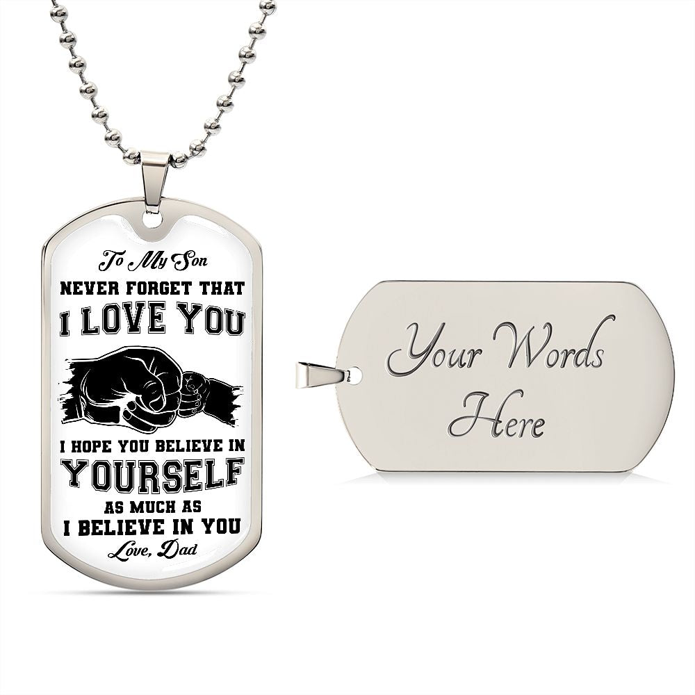My Son | I believe in you - Love Knot Necklace - UnlimitedArtistry