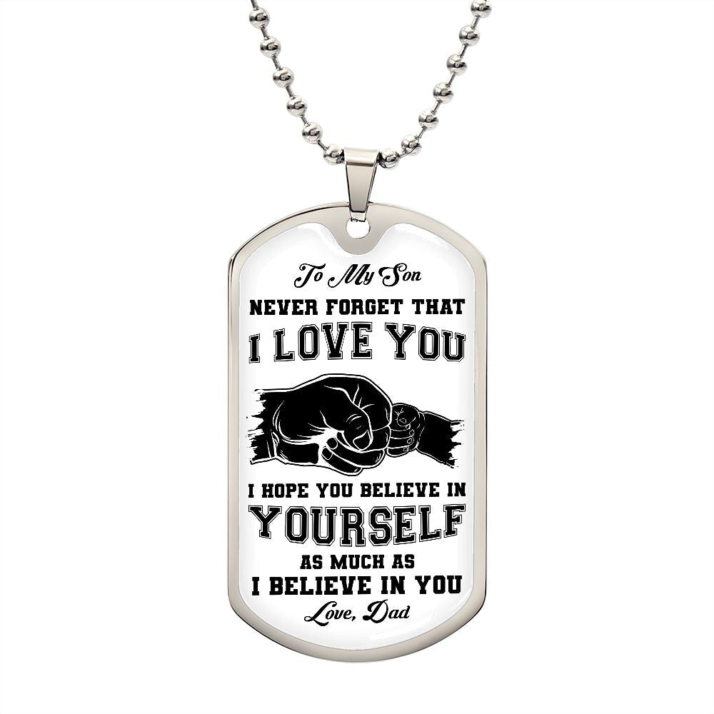 My Son | I believe in you - Love Knot Necklace - UnlimitedArtistry