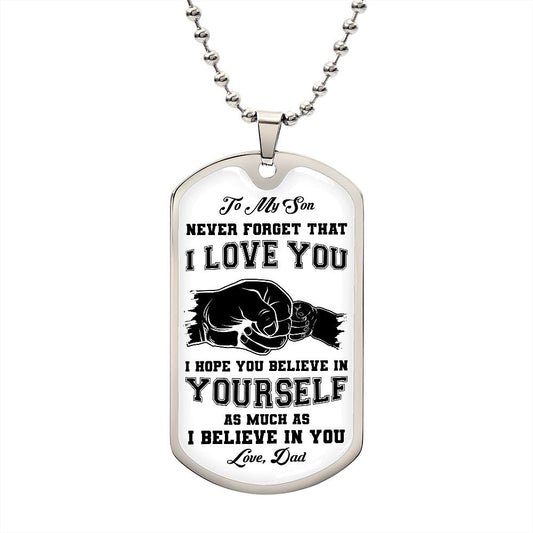 My Son | I believe in you - Love Knot Necklace - UnlimitedArtistry