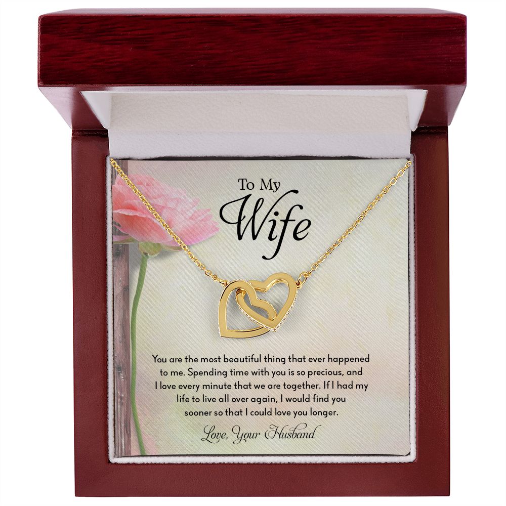 My Wife | Spend time with you - Interlocking Hearts necklace - UnlimitedArtistry
