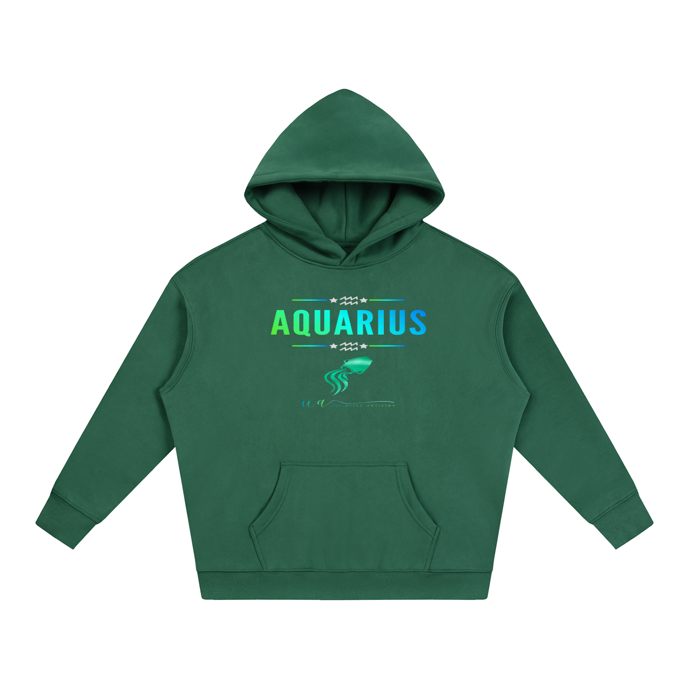 Aquarius Oversize Fleeced Hoodie