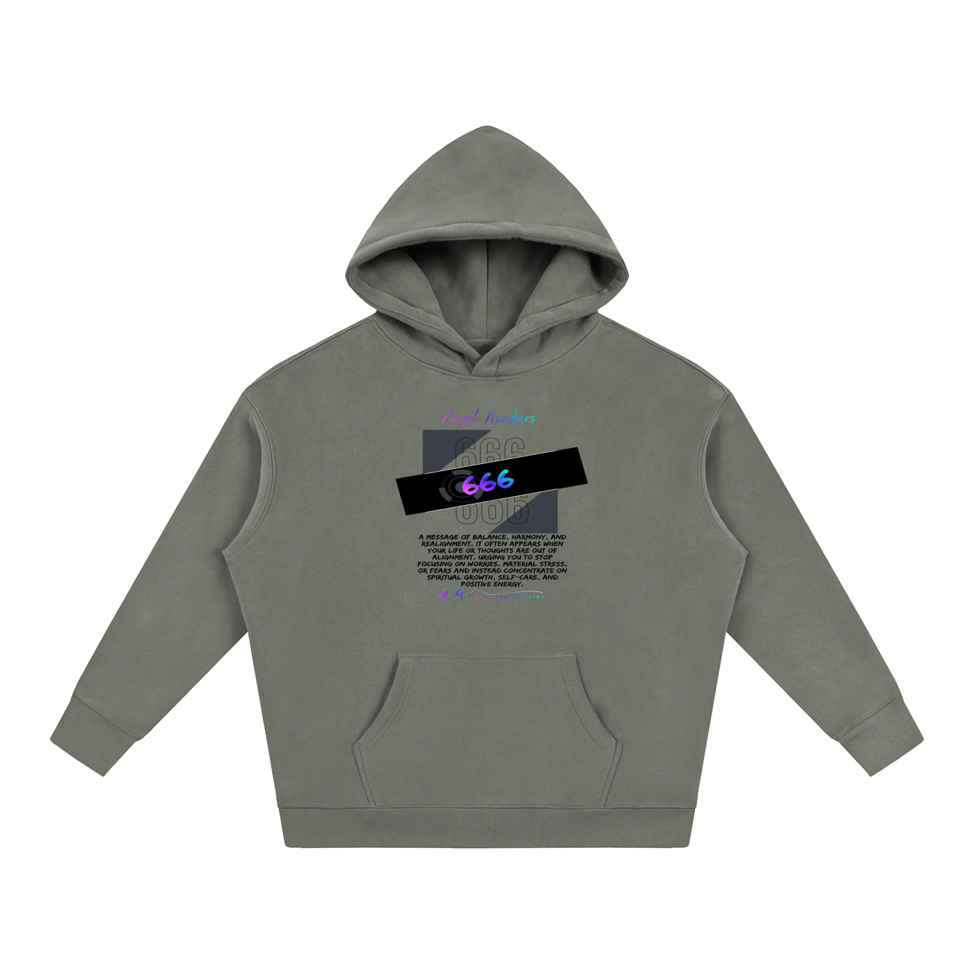666 Oversize Fleeced Hoodie