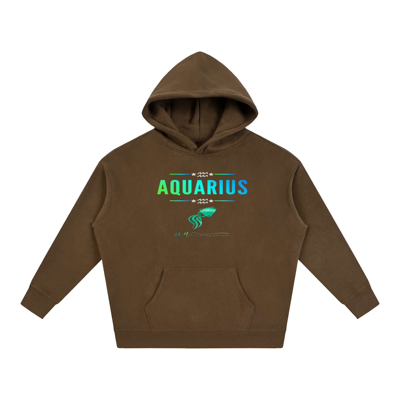 Aquarius Oversize Fleeced Hoodie