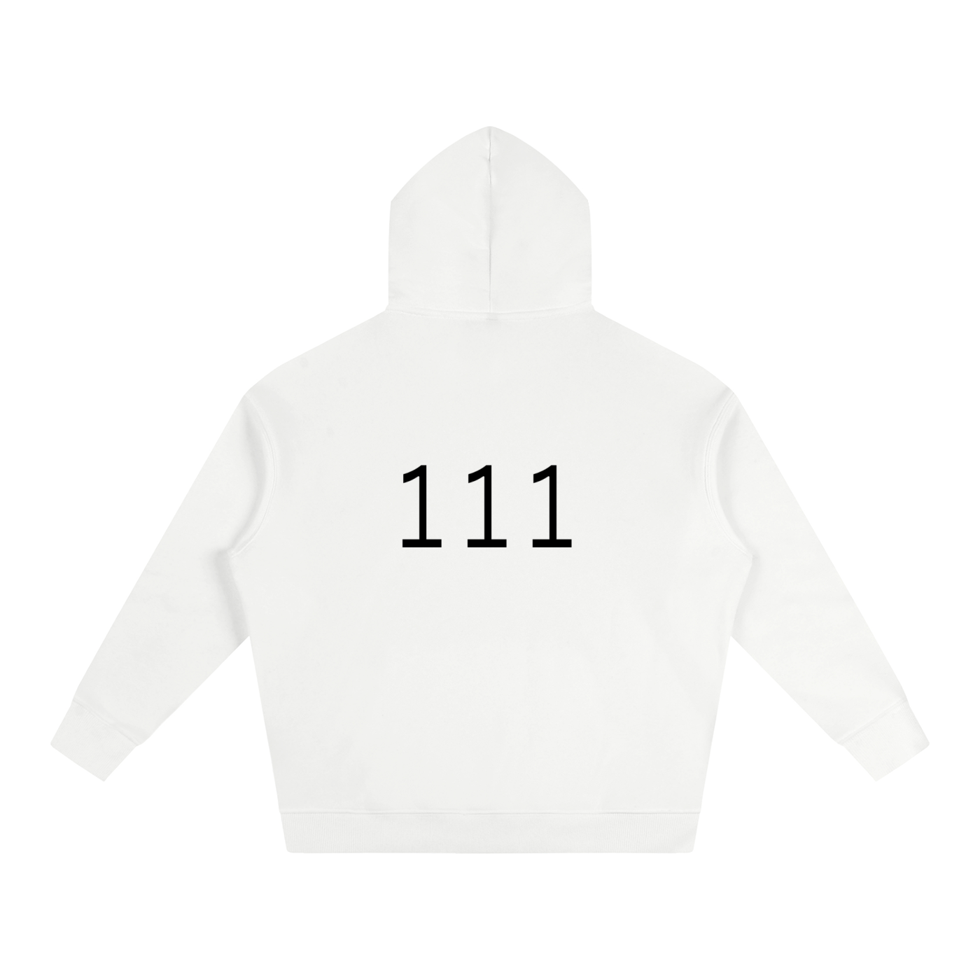 111(back) Oversize Fleeced Hoodie