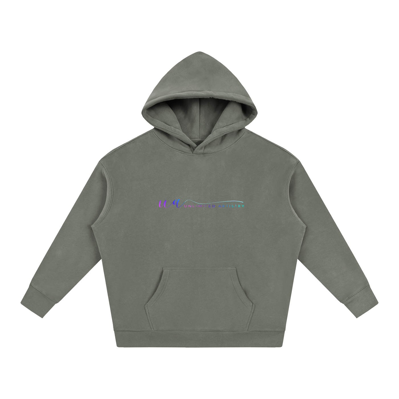 111(back) Oversize Fleeced Hoodie