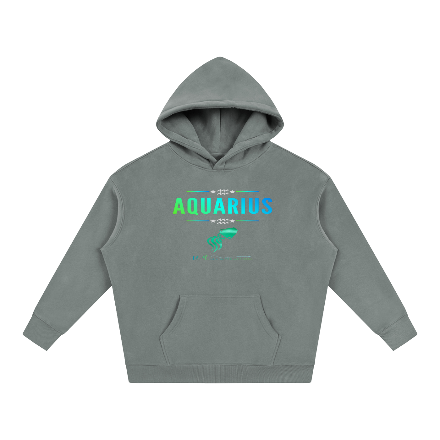 Aquarius Oversize Fleeced Hoodie