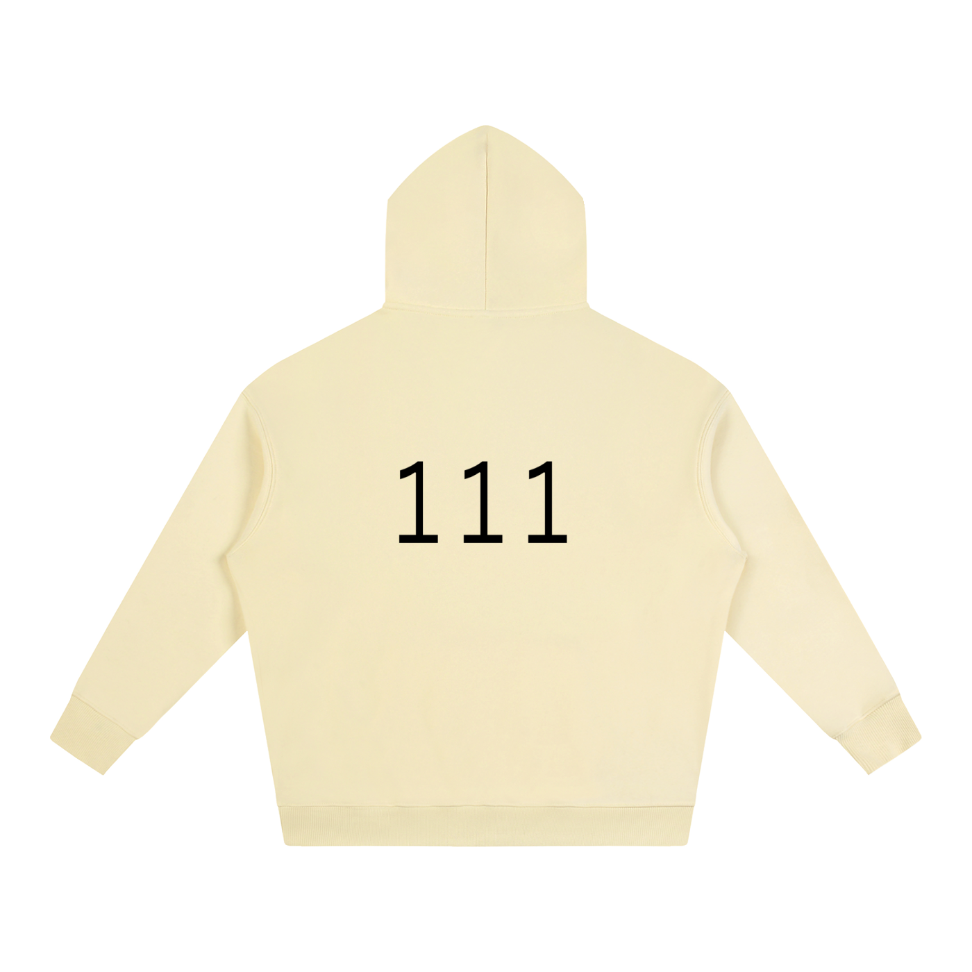 111(back) Oversize Fleeced Hoodie