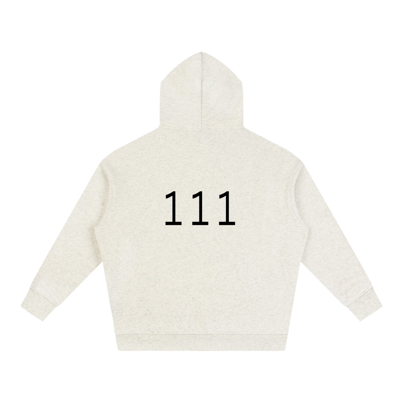 111(back) Oversize Fleeced Hoodie