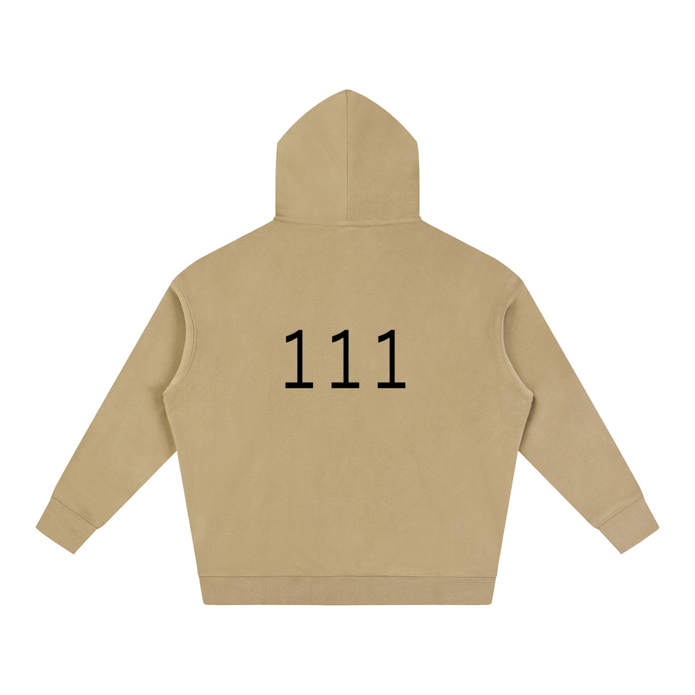 111(back) Oversize Fleeced Hoodie