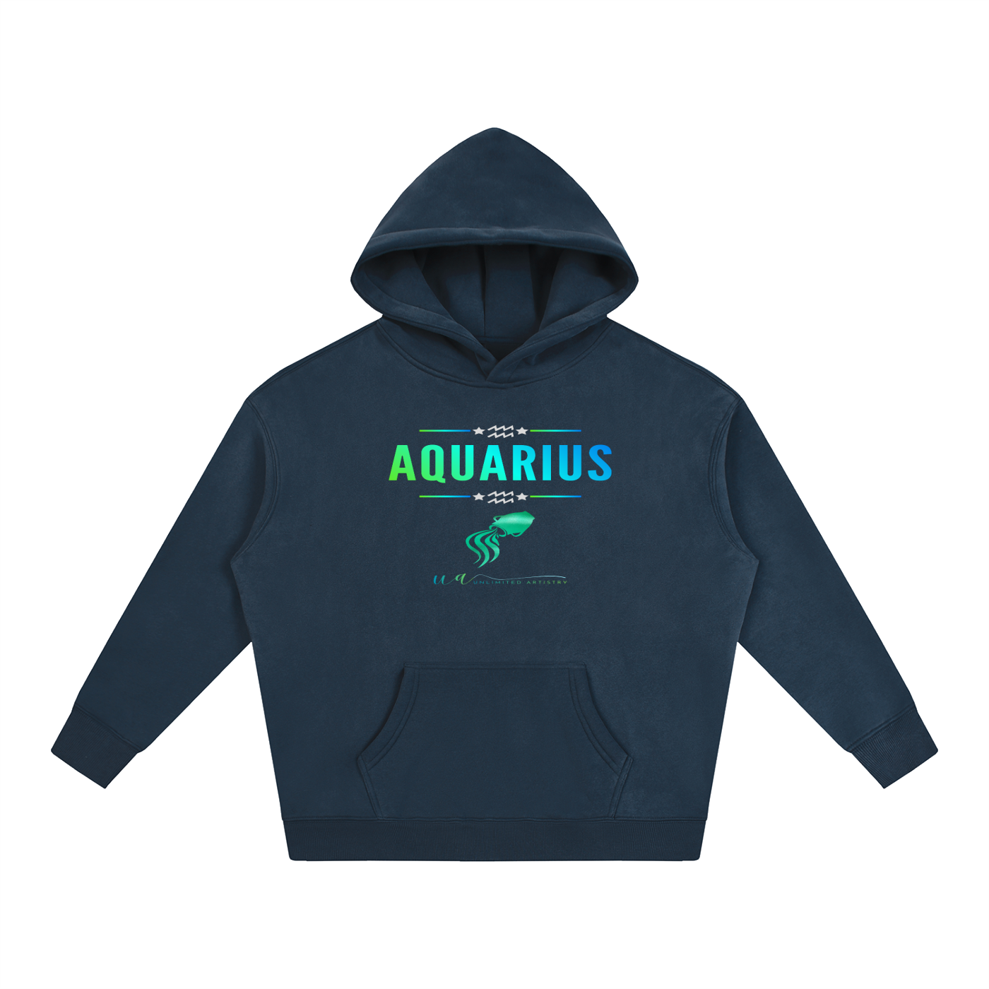 Aquarius Oversize Fleeced Hoodie