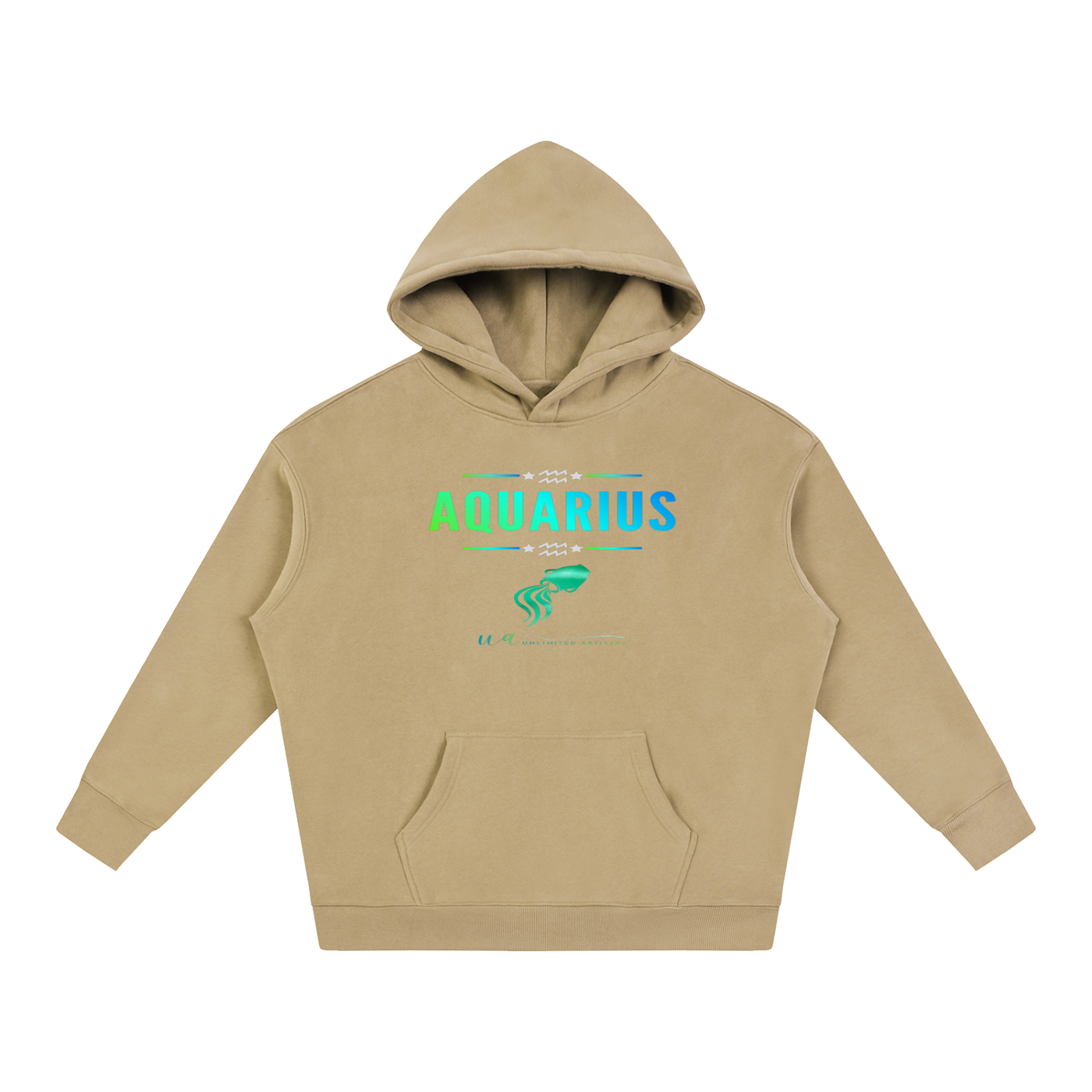 Aquarius Oversize Fleeced Hoodie