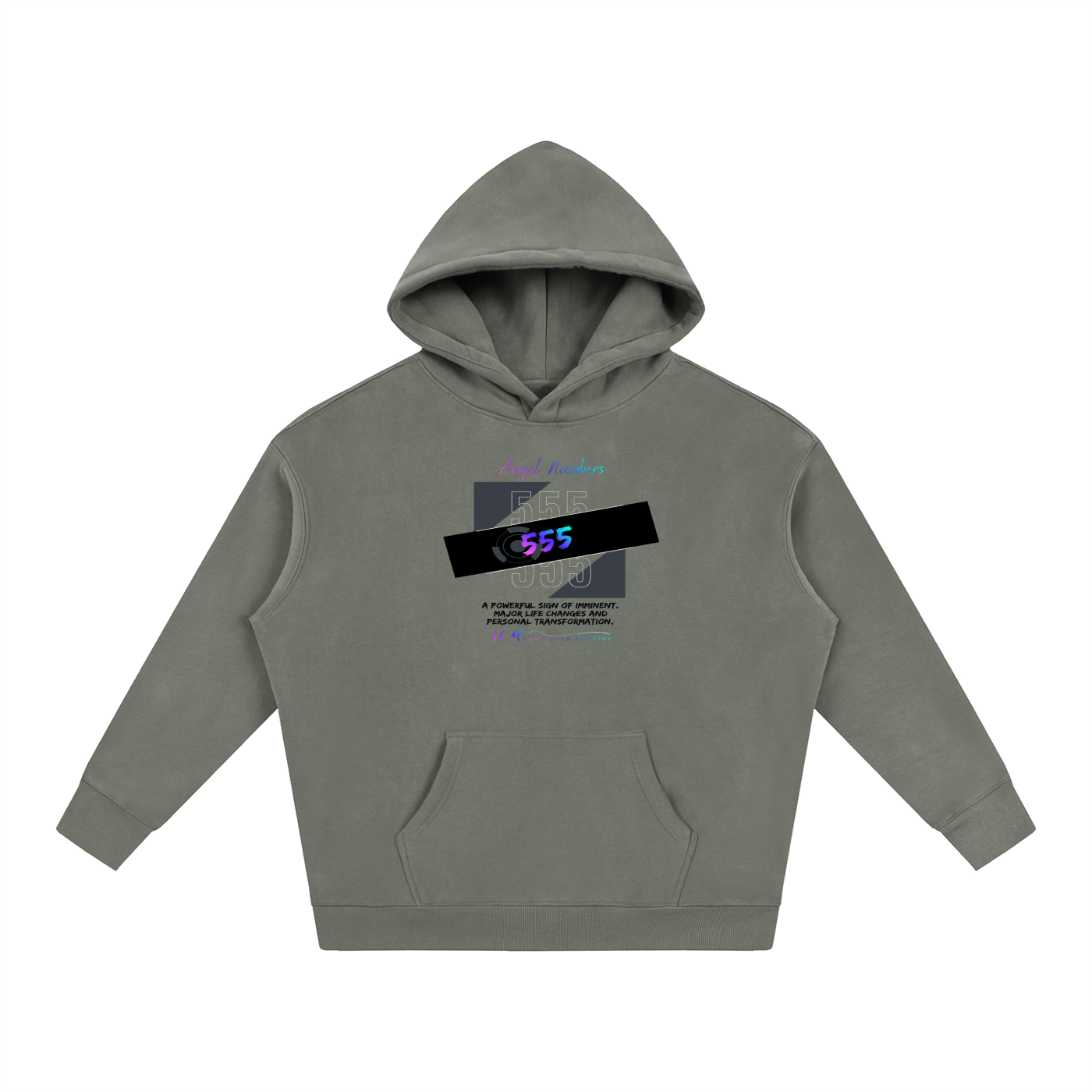 555 Oversize Fleeced Hoodie
