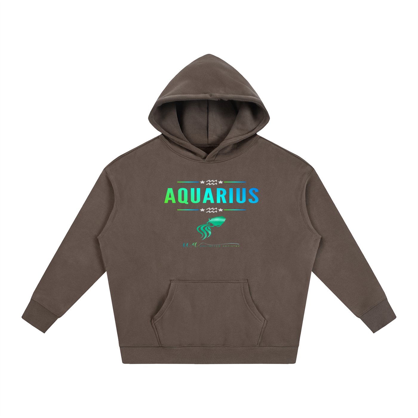 Aquarius Oversize Fleeced Hoodie